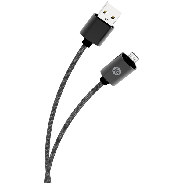IESSENTIALS(R) 6FT BRAIDED MICRO USB BLK 6FT BRAIDED MICRO USB BLK